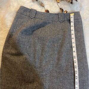 Gray Herringbone Skirt